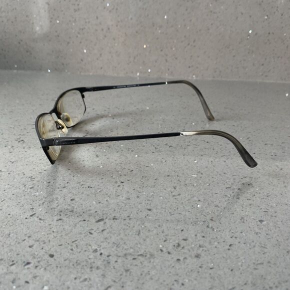 Claiborne Eyeglasses Rectangle Frames ONLY 55-18 145 black full rim Italy - Picture 6 of 9